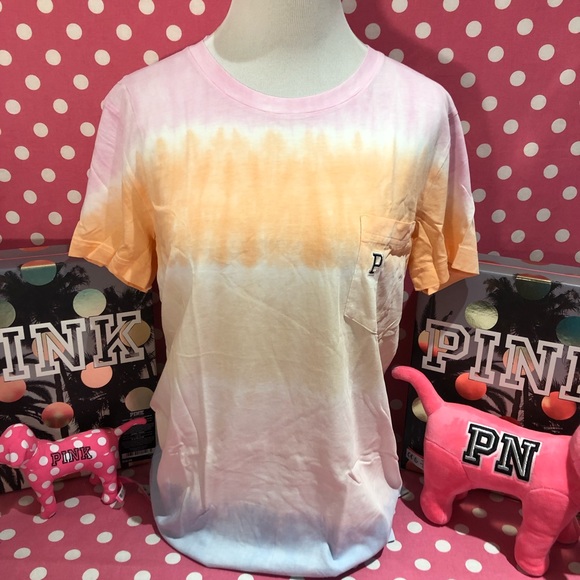 NWT VS PINK tie dye Campus Tee - Picture 1 of 4